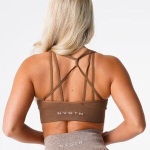 NVGTN Mocha Galaxy Ribbed Seamless Bra